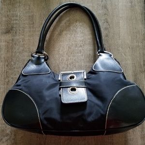 Prada black leather/nylon bag